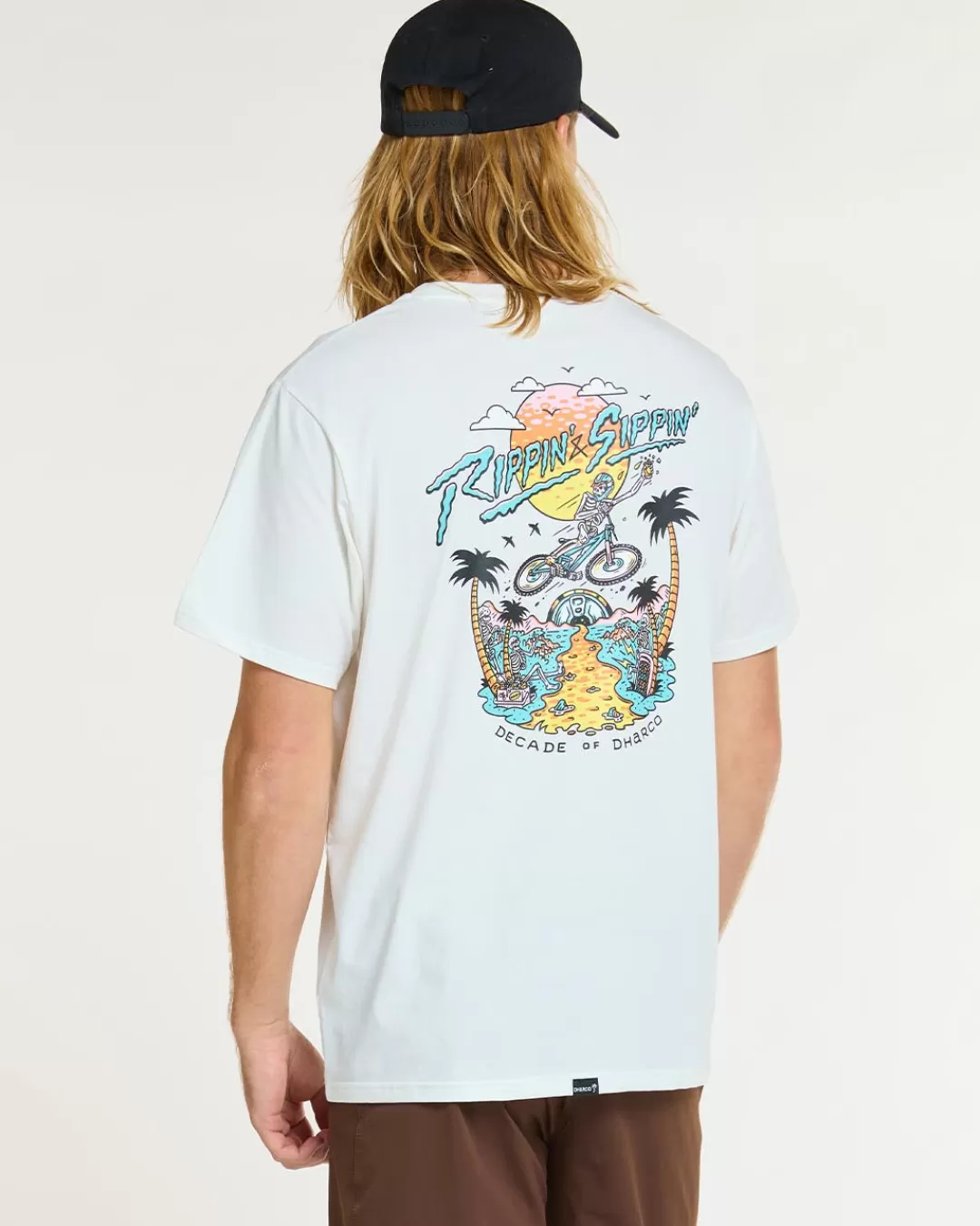 Mens Cotton Tee | Decade of White*DHaRCO Hot