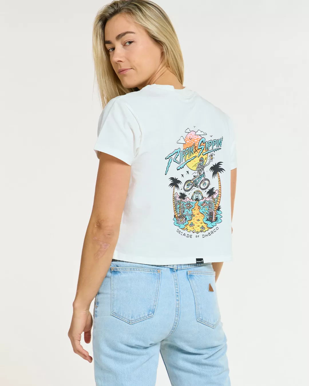 Womens Cotton Crop | Decade of White*DHaRCO Discount