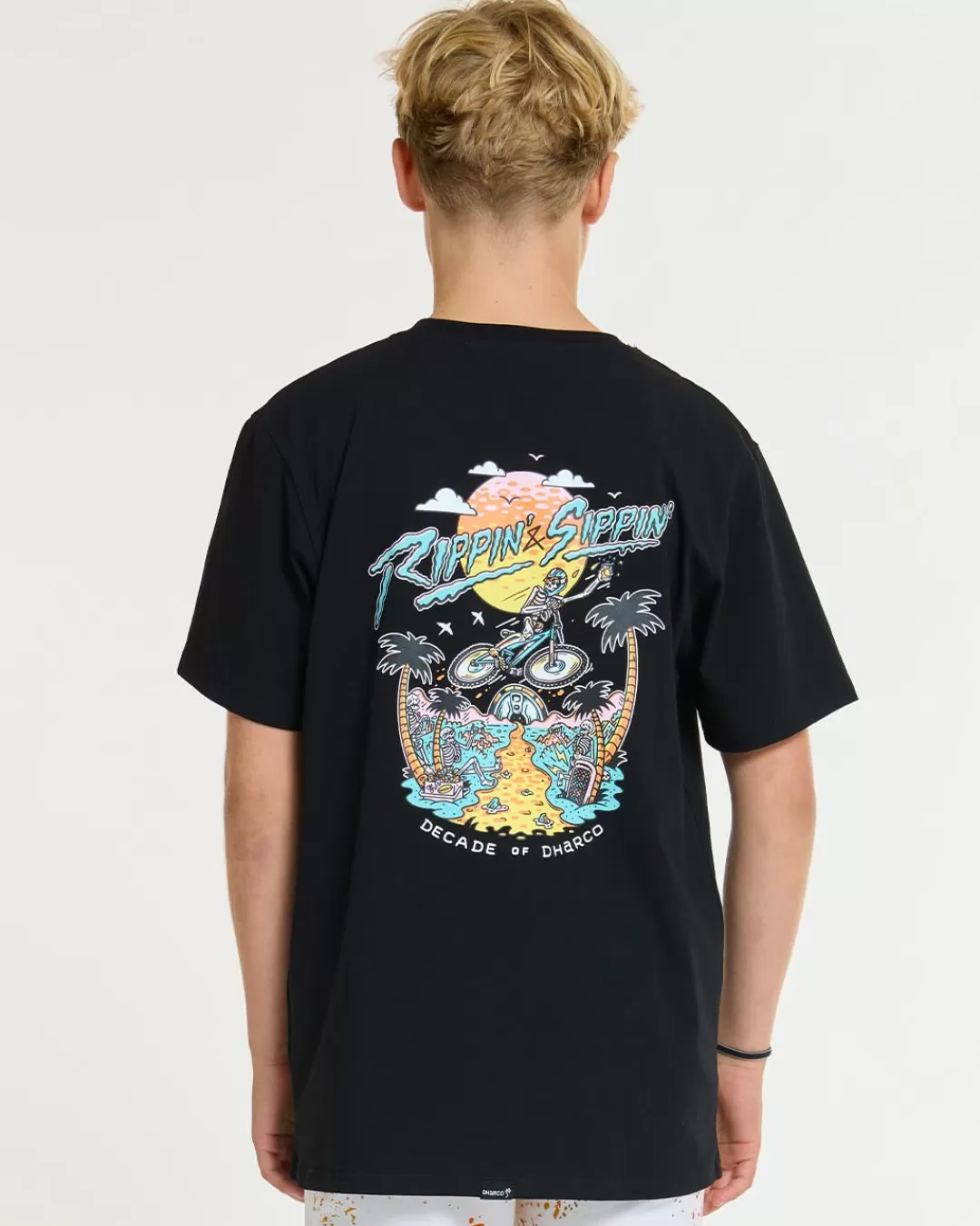 Youth Cotton Tee | Decade of Black*DHaRCO Outlet